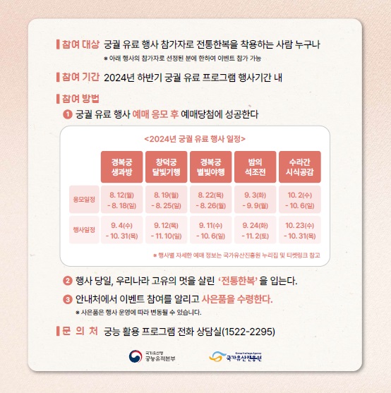 궁궐 곳곳, 고궁 행사와 함께하는 '아름다운 한복 입기' EVENT! 이미지 3