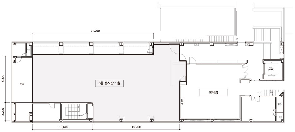 3층 전시관 - 올 평면도