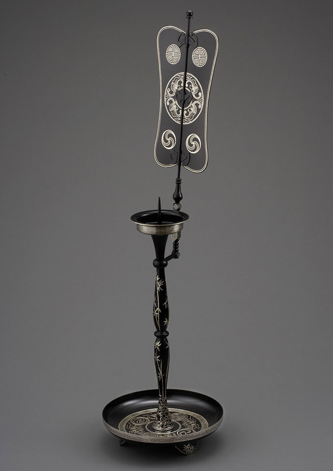 은입사 촛대, 홍정실, 25x87cm.jpg