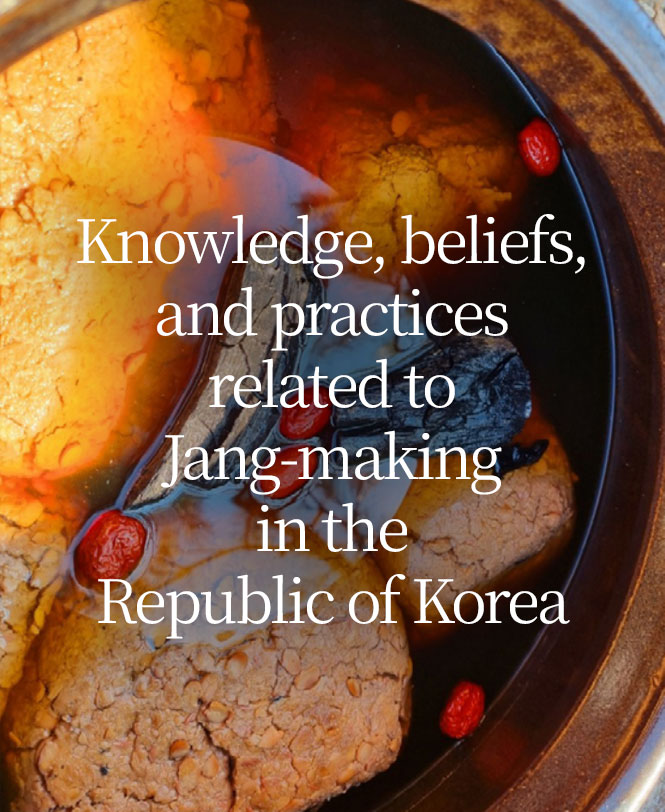 Knowledge, beliefs, and practices related to jang-making in the Republic of Korea